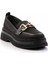 Siyah Triko Kadın Loafer Ayakkabı K01474200582 3