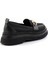 Siyah Triko Kadın Loafer Ayakkabı K01474200582 4