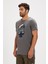 Bean Asfalt Baskılı Erkek Tişört 2