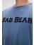 Bad Bear Title Element Mavi Logo Baskılı Basic Erkek Tişört 4