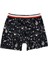 Galaxy Desenlı Pamuk Siyah Renk Erkek Çocuk Boxer 1