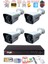 4 Kameralı 2mp Full Hd Görüntü 6 Atom LED Gece Görüşlü Dış Mekan Güvenlik Kamerası Seti 1 Tb 2