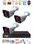 3 Kameralı 2mp Full Hd Görüntü 6 Atom LED Gece Görüşlü Dış Mekan Güvenlik Kamerası Seti 1 Tb 1