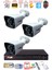 3 Kameralı 2mp Full Hd Görüntü 6 Atom LED Gece Görüşlü Dış Mekan Güvenlik Kamerası Seti 1 Tb 2