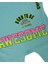 Kız Çocuk Bağlamalı Crop Yazı Baskılı T-Shirt 2