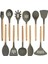 Çoklu Stil Ahşap Silikon Spatula Maşası Çorba Kepçesi Turner Çırpma Pişirme Aleti Mutfak Gereçleri Için Kürek Yapışmaz Tencere Pişirme Aleti (Yurt Dışından) 3