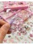 Sanrio My Melody Karakterli 4 Bölümlü 100 Yaprak Pembe Kutu Sticker Seti bullet Journal Scrapbook 5