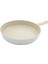 Döküm 28 cm Ahşap Saplı Bej Tava D-NEOF128 2