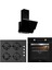 Siyah Cam Ankastre Set (3490 Oslo Davlumbaz - CS5349B01 Ocak - BO65E1B01 Fırın) 1