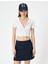 Fermuarlı Crop Tişört Uzun Kollu Slim Fit 3