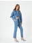 Kısa Ispanyol Paça Kot Pantolon Victoria Crop Flare Jeans 2