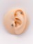 Cerrahi Çelik Piercing Yay Figürlü Kıkırdak Helix Tragus PIERCING(1ADET) 1