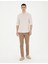 Erkek Kahverengi Slim Fit Beli Lastikli İpli Kanvas Pantolon 50285534-VR197 1