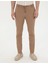 Erkek Kahverengi Slim Fit Beli Lastikli İpli Kanvas Pantolon 50285534-VR197 2