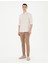 Erkek Kahverengi Slim Fit Beli Lastikli İpli Kanvas Pantolon 50285534-VR197 3