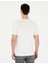 Erkek Beyaz Slim Fit Bisiklet Yaka Triko Tişört 50287450-VR013 5