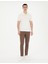 Erkek Kahverengi Slim Fit Kanvas Pantolon 50289196-VR029 1