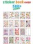 500+ Sticker Book Etiket Kitabı Sticker Defteri A5 Boyut Etiket Seti 2