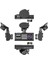 3 Parça Dashcam Seti Ön Arka Araç Içi Kamera 1080P Wi-Fi (Yurt Dışından) 1