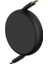 Mini Makaralı Type-C To Type-C 100W Şarj Kablosu 1m Cluster Black 2