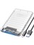 Usb3.2 Gen2 6gbps Type-C 2.5” Inch Sata SSD Hard Disk Kutusu Şeffaf 1