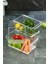 2 Adet Süzgeçli Kapaklı Buzdolabı Düzenleyici Buzdolabı Içi Düzenleyici Organizer 14 x 32,5 x 20 cm 4