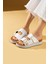Çift Gold Tokalı Comfort Taban Kadın Sandalet 70-0232-24 2