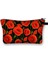 SHZBYJX10 Tarzı Kadın Kırmızı Gelincikler Çiçekler Baskı Kozmetik Çantası Bayan Makyaj Çantası Küçük Çanta Kadın Tuvalet Güzellik Çantaları Kozmetik Çantası (Yurt Dışından) 2