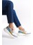 Kadın Deri Spor Ayakkabı & Sneaker Gri -MCRGN6051-GR 3