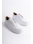 Erkek Deri Spor Ayakkabı & Sneaker Beyaz -MBKRY650-B 3