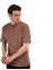 Nove Erkek Kahverengi Günlük Stil T-Shirt 24YETL18D06-KHV 4