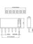 20 Pin Tek Sıra Dişi Header 180 Derece 1X20 Pin 2.54MM Soket Konnektör Breadboard Pcb Devre Bağlantı 5