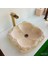Light Traverten Doğal Tasarım Papatya Lavabo 2