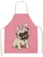 CJWQ23-4 Stili 38X47CM Çocuk Boyu Sevimli Köpek Pug Desen Adam Önlük Kedi Ağızsız Kısa Mutfak Önlüğü Şort Kadınlar Evde Pişirme Pişirme Kuyruk Önlük cm Önlükleri (Yurt Dışından) 3