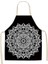 G Tarzı 1 Adet Mandala Baskılı Pamuk Keten Mutfak Önlükleri Kadın Ev Pişirme Pişirme Kahve Dükkanı Temizleme Aksesuarları 53*65 cm G1036 (Yurt Dışından) 1