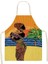 2WQ-29 Stili 47X38CM Çocuk Boyutu Ev Afrika Tarzı Mutfak Önlükleri Kadınlar Için Pamuk Keten Önlük Önlükler Ev Temizlik Ev Pişirme Delantal Cocina Tablier (Yurt Dışından) 1