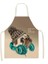 CJWQ22-7 Stili 38X47CM Çocuk Boyu Sevimli Köpek Pug Baskılı Kolsuz Önlük Mutfak Önlükleri Hayvan Kadın Ev Pişirme Pişirme Bel Önlüğü Önlük cm Çocuklar Önlük (Yurt Dışından) 1