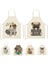 CJWQ22-7 Stili 38X47CM Çocuk Boyu Sevimli Köpek Pug Baskılı Kolsuz Önlük Mutfak Önlükleri Hayvan Kadın Ev Pişirme Pişirme Bel Önlüğü Önlük cm Çocuklar Önlük (Yurt Dışından) 2