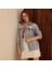 Çiçek Pul Işlemeli Regular Fit Uzun Kollu Düğmeli Tasarım Denim Jean Kot Ceket 3