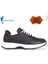 1965-273061 Hakiki Deri Anatomik Tabanlı Kadın Sneakers Ayakkabı - NKT01965-SIYAH Beyaz-36 3