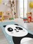 Sevimli Panda Halısı Yıkanabilir Kaymaz Taban Çocuk Odası 1