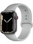 CaseWorld Apple Watch 2/ 3/ 4/ 5/ 6/ 7/ 8/ Se Uyumlu Kayış 38/ 40/ 41mm Yumuşak Renkli Silikon Large Kordon - Gri 1