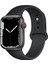 CaseWorld Apple Watch 2/ 3/ 4/ 5/ 6/ 7/ 8/ Se Uyumlu Kayış 38/ 40/ 41mm Yumuşak Renkli Silikon Large Kordon - Siyah 1