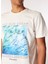 Beyaz Erkek Bisiklet Yaka Relaxed T-Shirt D4SM-TST3279 4