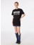 Yuvarlak Yaka Baskılı Siyah Kadın T-Shirt 241K1J0712 2