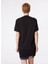 Yuvarlak Yaka Baskılı Siyah Kadın T-Shirt 241K1J0712 5