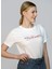 O Yaka Baskılı Beyaz Kadın T-Shirt 242 Lcf 242007 Wıld Beyaz 3