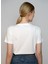 O Yaka Baskılı Beyaz Kadın T-Shirt 242 Lcf 242007 Wıld Beyaz 4
