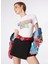 Yuvarlak Yaka Baskılı Beyaz Kadın T-Shirt 241K1A0708 1