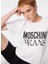 Yuvarlak Yaka Baskılı Beyaz Kadın T-Shirt 241K1J0712 2